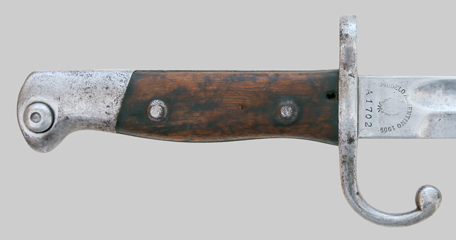 Image of Argentine M1909 First Pattern sword bayonet.