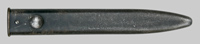 Thumbnail image of Australian L1A2 bayonet used with the 9 mm. F1 submachine gun