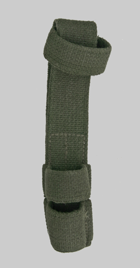 Image of Belgian cotton web bayonet belt frog