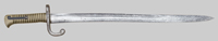 Thumbnail image of Brazil Comblaain Cadet Yataghan bayonet.