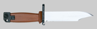 Thumbnail image of Chinese orange AKM Type II knife bayonet.