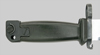 Thumbnail image of Chinese olive green AKM Type II knife bayonet.