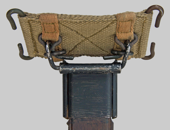 Image of Danish HTK rectangular web belt frog