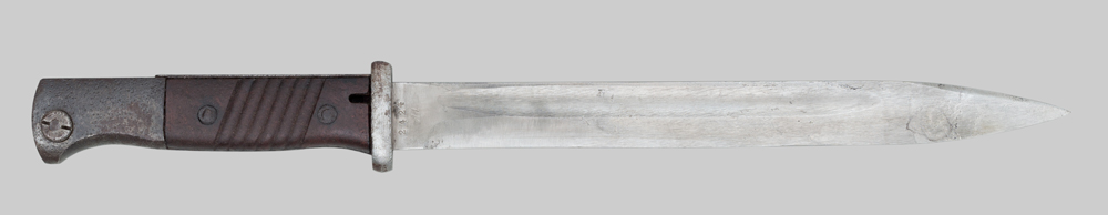 Image of Germany M1884/98 Third Pattern Bayonet with Riveted Grip.