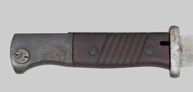 Image of Germany M1884/98 Third Pattern Bayonet with Riveted Grip.