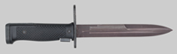 Thumbnail image of the Haiti M6 knife bayonet.