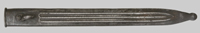 Thumbnail image of Italian M1891 knife bayonet with steel scabbard.