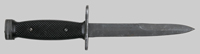 Thumbnail image of Italian M4 Bayonet with leather scabbard.