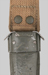 Thumbnail image of Italian M4 bayonet with leather scabbard.