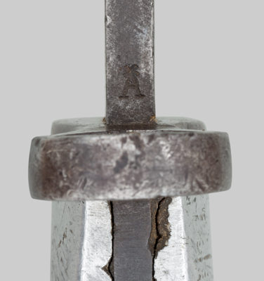 Image of Peruvian M1891 bayonet alteration for U.S. M1 Carbine.