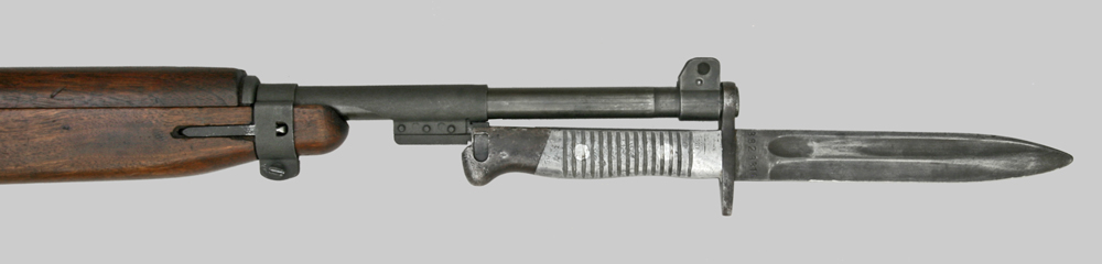 Image of Peruvian M1891 bayonet alteration for U.S. M1 Carbine.