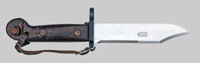 Thumbnail image of Romanian AKM Type I knife bayonet.