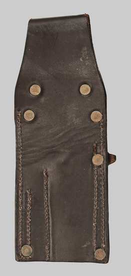 Image of South African No. 4 Spike Bayonet leather belt frog