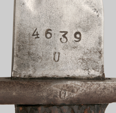 Image of Spanish M1941 bolo bayonet.