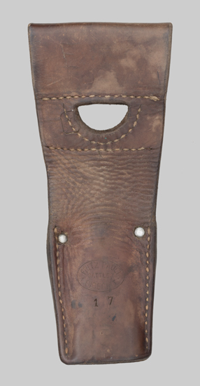 Image of a Swiss Schmidt-Rubin Leather Belt Frog.