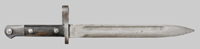 Thumbnail image of Turkish M1935 bayonet modified for the M1 Garand rifle.