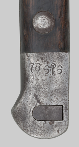 Image of Turkish M1935 bayonet modified for the M1 Garand rifle.