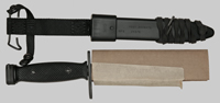 Thumbnail image of M7 Bayonet/M10 Scabbard combo by Ontario Knife Co. in original packaging.