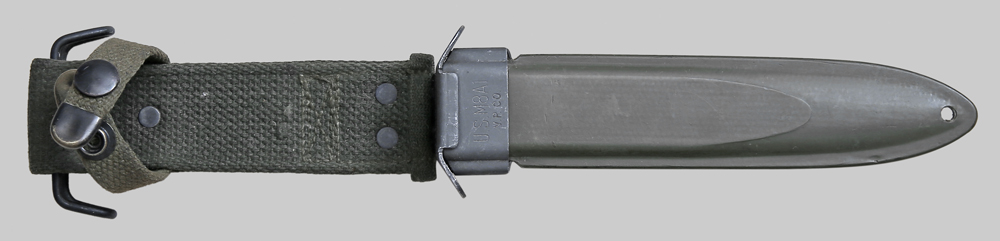 Image of 1950s contract M8A1 scabbard by Victory Plastics Co.