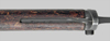 Thumbnail image of Czechoslovakia VZ-58 knife bayonet with lower crossguard extension and grips secured by single rivet.