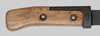 Thumbnail image of Czechoslovakia VZ-58 knife bayonet with wood grip.