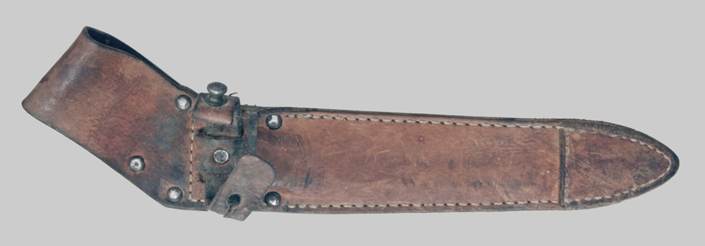 Image of Czechoslovak VZ-58 bayonet with Short-Tang Wood Grip Two-Rivet No Lower Crosspiece.