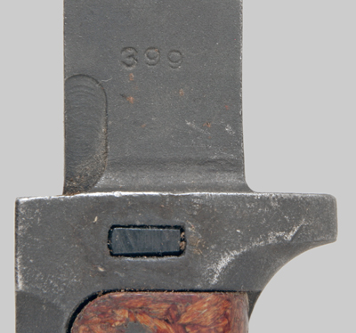 Image of Czechoslovak VZ-58 bayonet with Full Tang Two-Rivet Lower Crosspiece Extension