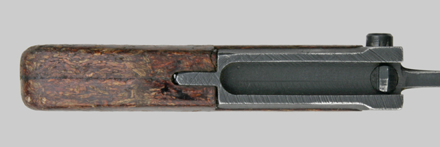 Image of Czechoslovak VZ-58 bayonet with Short-Tang No-Rivet Lower Crosspiece Extension.